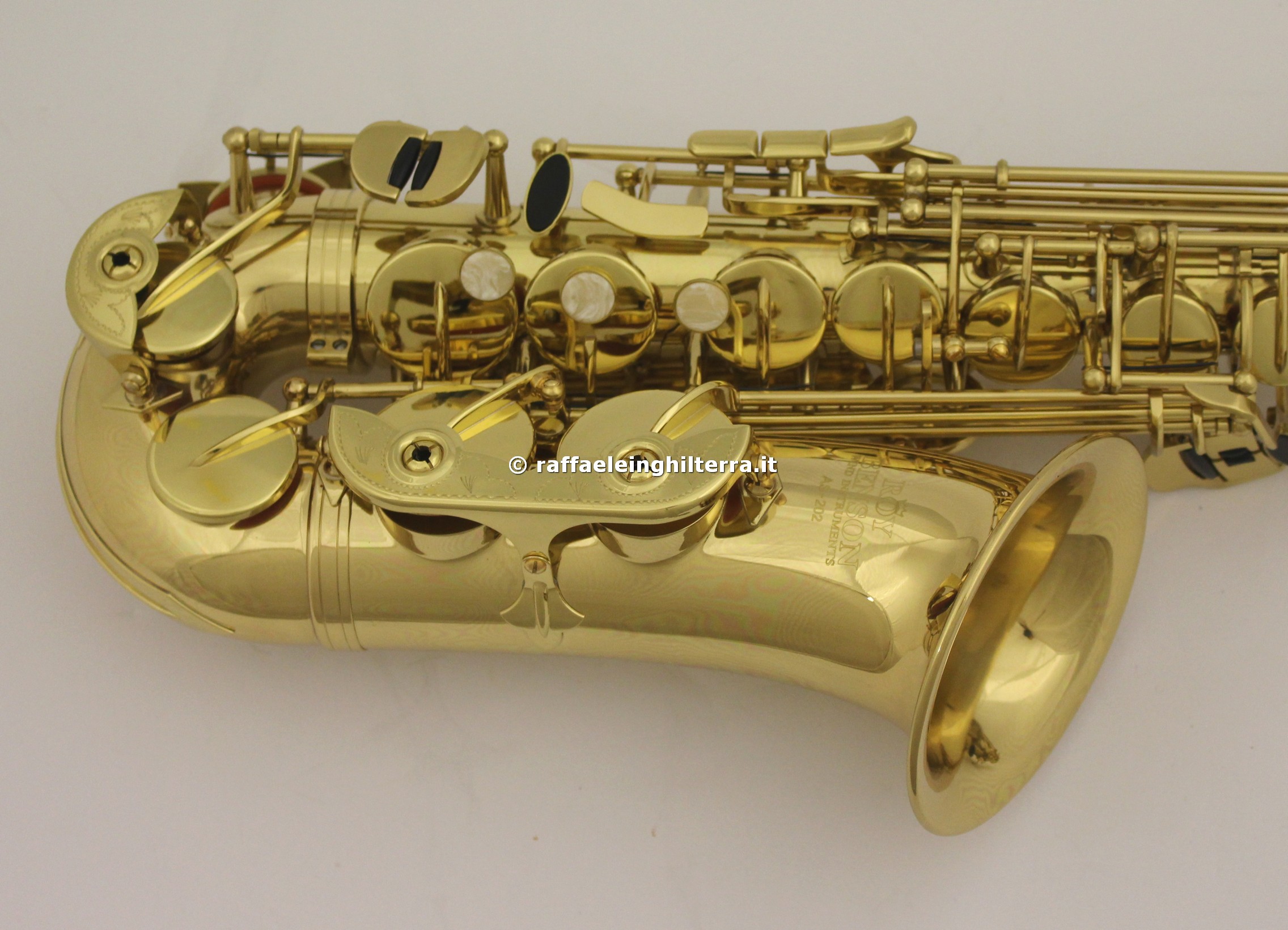 Roy Benson Eb-Alto Saxophone MOD.AS-202 lacquered finish, incl. Case,  Golden (RBAS202)
